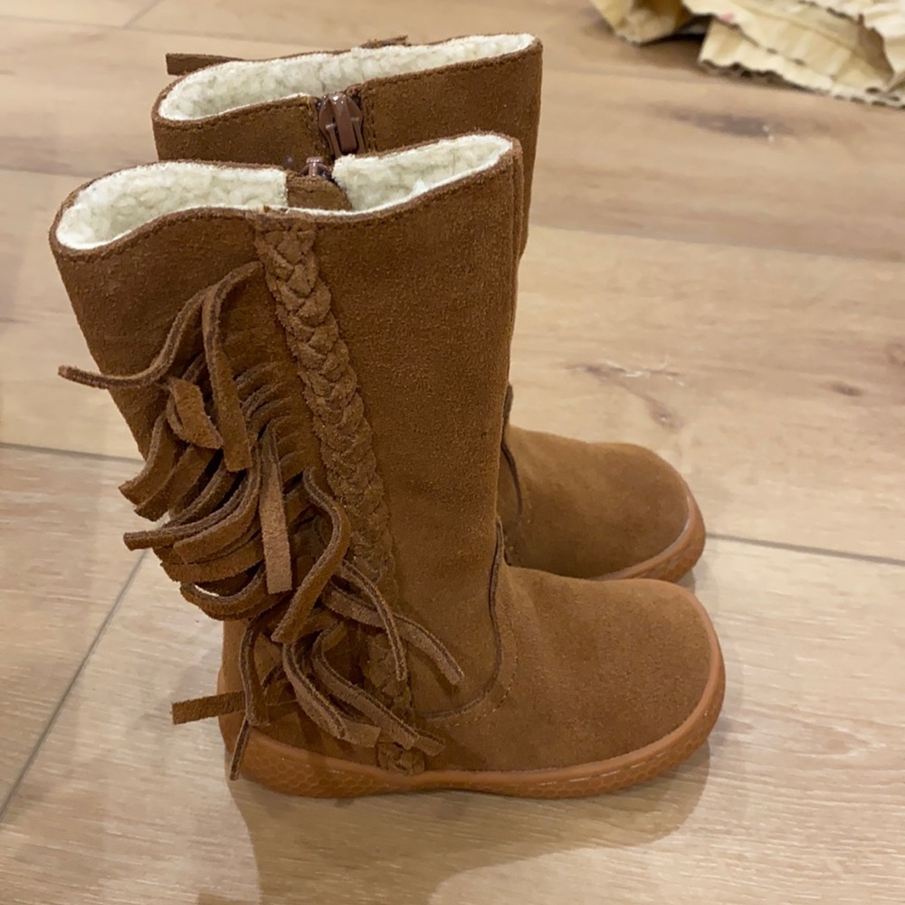 Livie and Luca Sonoma Camel Classic Suede Leather